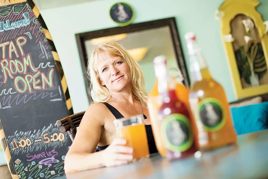 Bare Culture Kombucha owner Heather Threadgill. - YOUNG KWAK