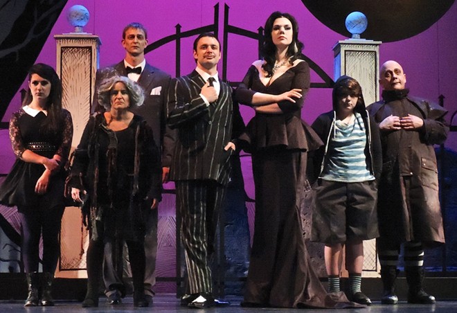 Cast of The Addams Family musical. - COURTESY OF CDA SUMMER THEATRE