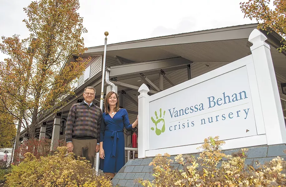 Bill Bialkowsky, founder of the Vanessa Behan Crisis Nursery, and Amy Knapton, executive director. - SARAH WURTZ