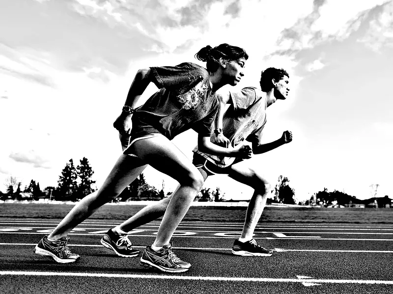 Born just a year apart, Nathan and Kendra Weitz are the only brother-sister duos to race in the Foot Locker Nationals. - YOUNG KWAK