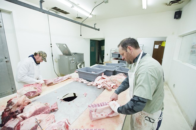 PHOTOS: Butchering a Pig