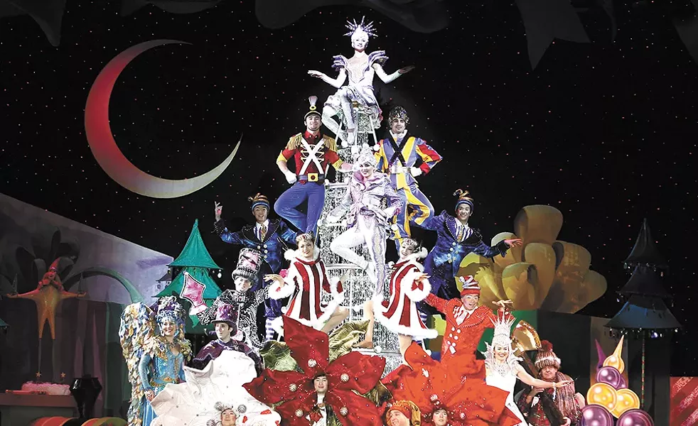 Cirque Dreams Holidaze arrives at the INB this weekend.
