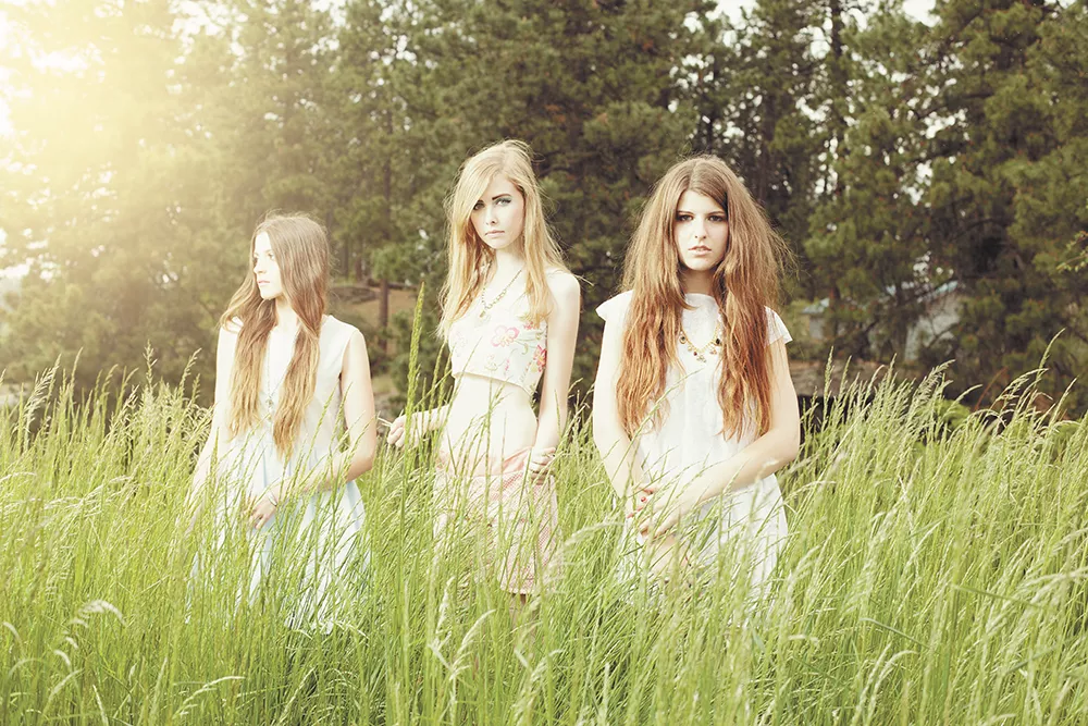 Clothing and accessories (except rings) by Timbre Wolf. Models from left: Ashley Hiatt, Emily Erickson, Alaska Mauve. - YOUNG KWAK
