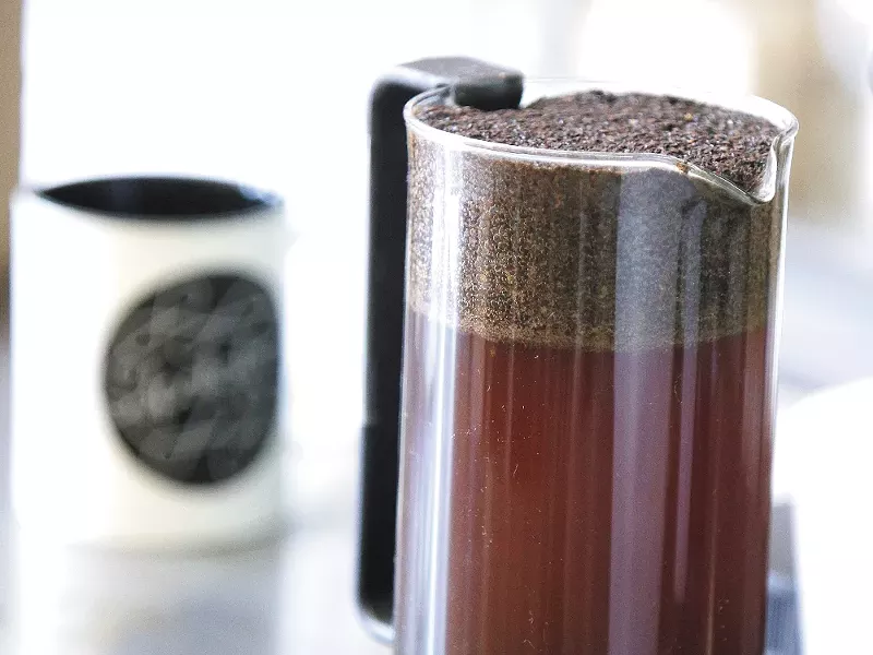 Cold-brewed coffee is less acidic and easier on the stomach. - YOUNG KWAK