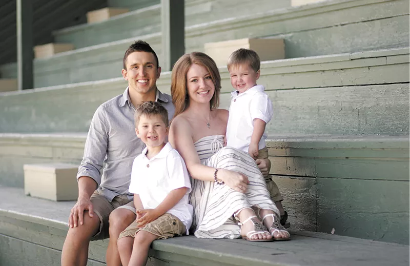 Derek Garcia of Post Falls with his young family: "It was scary to think what life would be like if I was sick for an extended period of time."