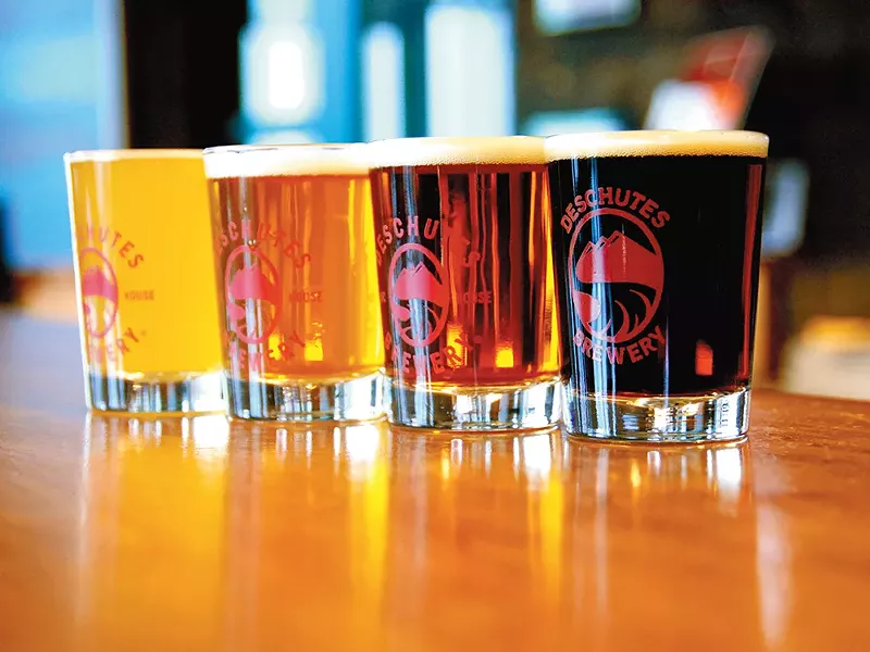 Deschutes Brewery is the largest brewery in Bend and the backbone of the city\'s bustling brewing industry.