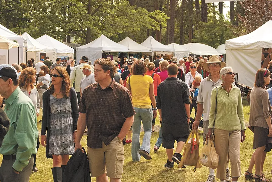 Each year, Coeur d'Alene Park in Spokane's Browne's Addition neighborhood fills with ArtFest patrons.