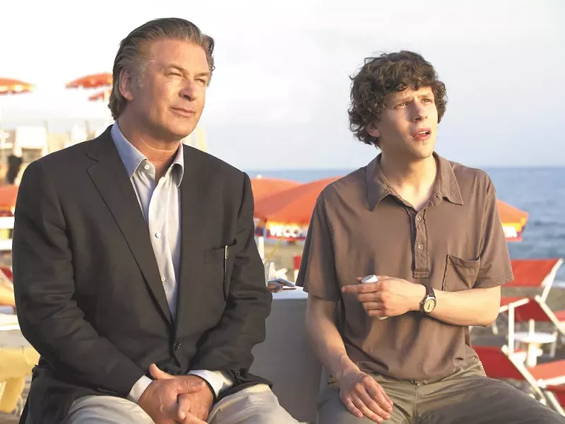 Eisenberg picks up some tips from Baldwin in To Rome With Love.