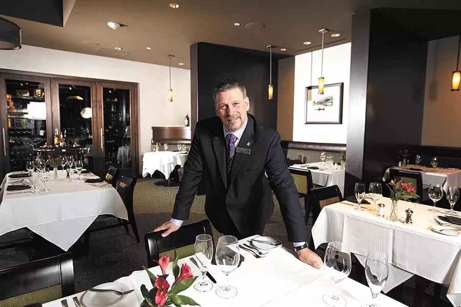 Eric Cook, the manager of Northern Quest Resort & Casino's restaurant Masselow's, compares fine dining to performance art. - YOUNG KWAK