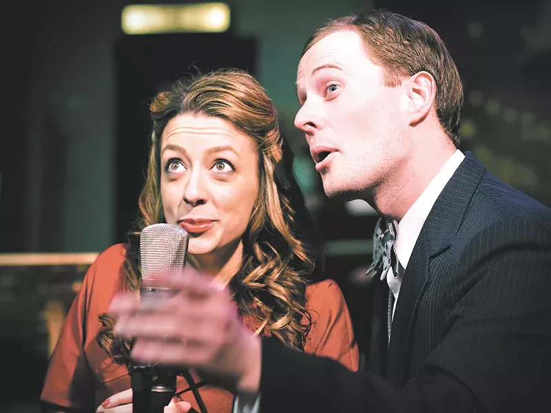 ethany Hart and Todd Kehne get old-timey for It’s a Wonderful Life.| - JOE KONEK