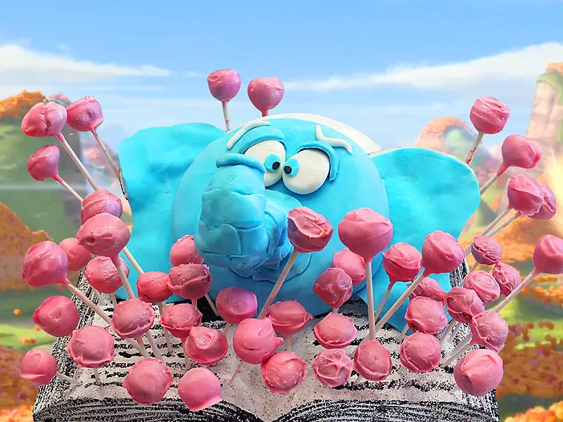 EWU alum Kate Duske created this cake inspired by Horton Hears a Who by Dr. Seuss.