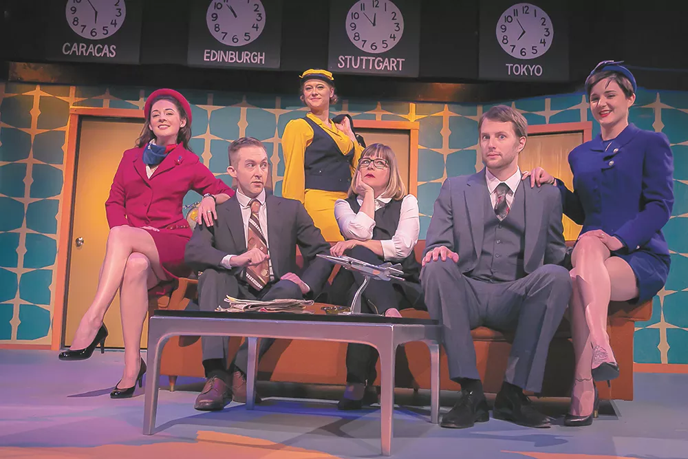 FROM LEFT: Aubrey Shimek Davis; Henry McNulty; Sarah Miller; Callie McKinney Cabe; Kyle Kahklen; and Nicole Meyer. - DAN BAUMER