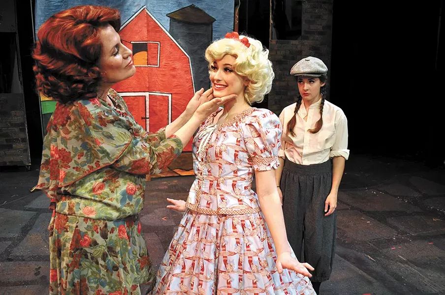 From left: Marianne McLaughlin, playing Rose; Brie Cole, playing June; and Aubrey Shimek Davis as Louise. - SARAH WURTZ
