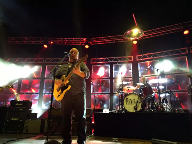 Frontman Black Francis and drummer David Lovering rock the INB Performing Arts Center Friday. - LAURA JOHNSON