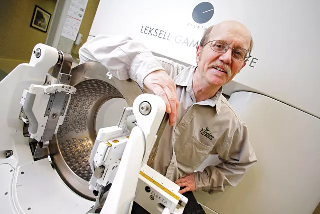 George Thompson on his gamma knife treatment: "It's a little bit of grace, a little bit of luck and a whole lot of science in there." - YOUNG KWAK