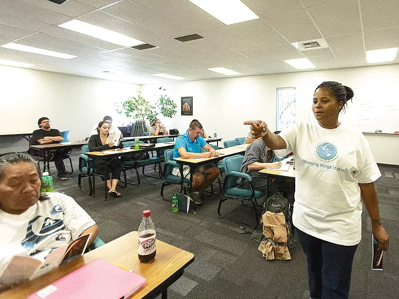 Herself an ex-offender, Virla Spencer now helps convicts get their driver\'s licenses back. - YOUNG KWAK