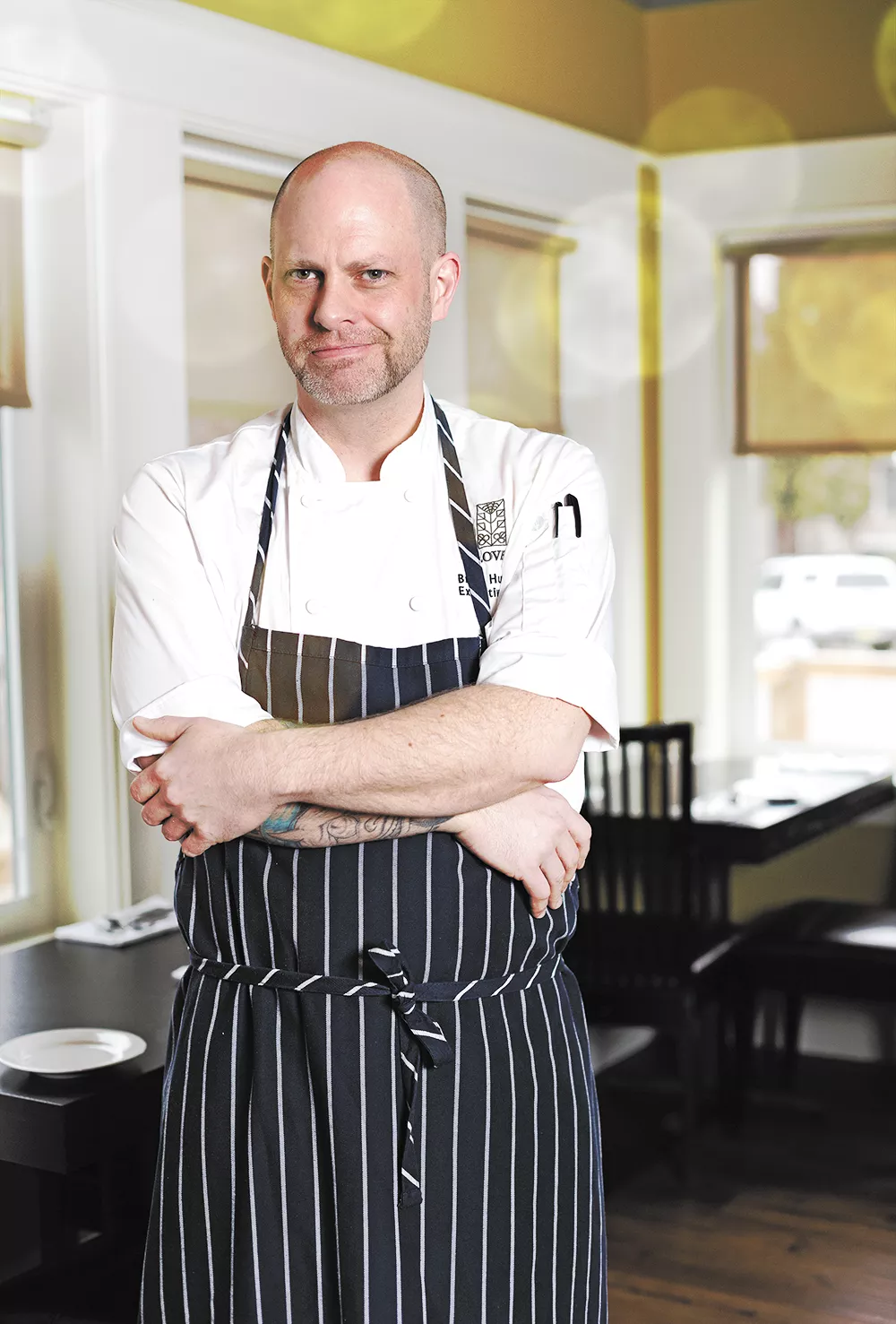 "I like really deep things like scallops and wild mushrooms, deep flavors like Brussels sprouts and salsify — earthy things," says Brian Hutchins. - YOUNG KWAK