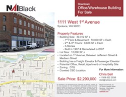 The NAI Black real estate listing for 1111 West 1st Avenue, formerly the site of BlueStar Digital Technologies