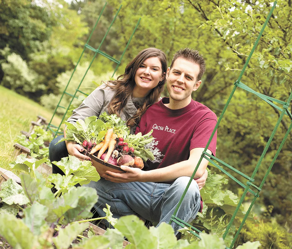 INVeg co-founders Tessa Trow and Josh Meckel are organizers of the first-annual Spokane Vegfest. The two are part of a growing vegan population in the area. - YOUNG KWAK