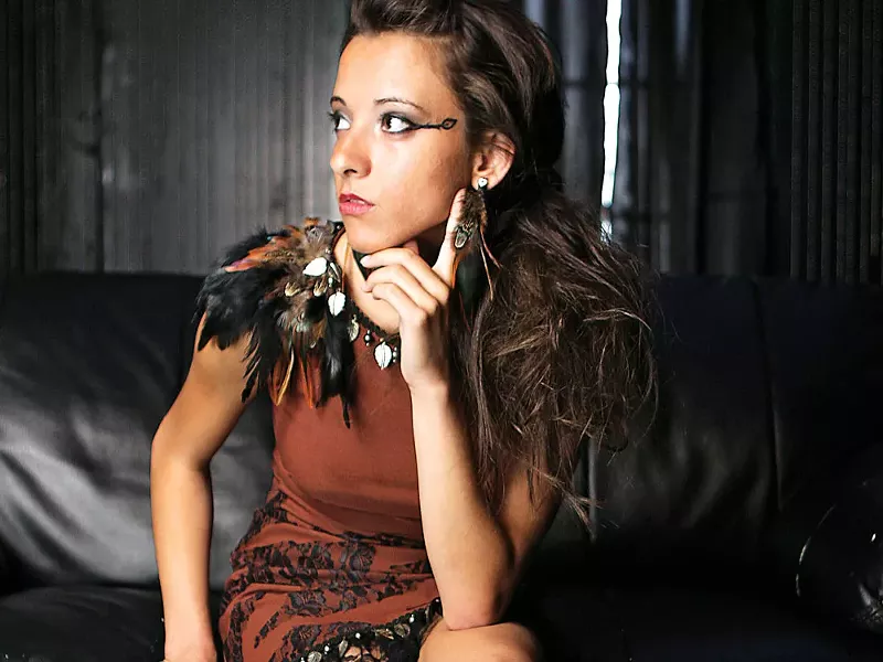 Jessica Torosian, wearing an outfit designed by Danielle Hansen - YOUNG KWAK