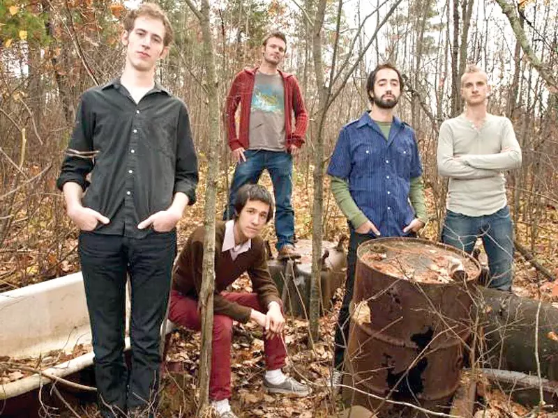 Jonathan Pfeffer (far left) and the members of Capillary Action