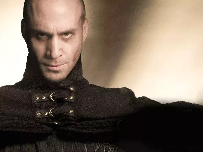 Joseph Fiennes as Merlin: “See this frown? It’s magic. I will hurt you with my magic frown.”