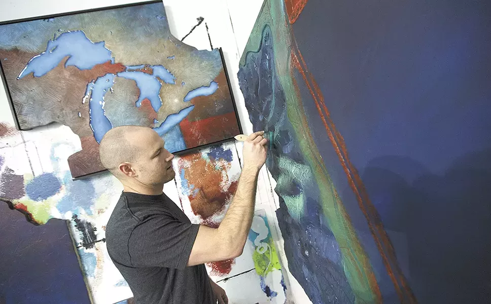 Joyce, in his studio. - YOUNG KWAK