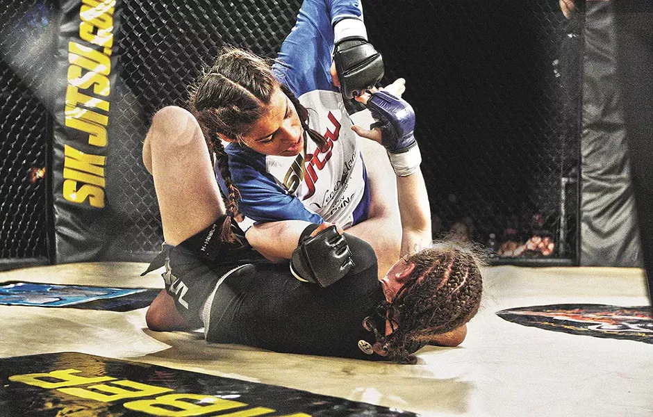 Julianna Pena fights an opponent in 2011 on her journey to the UFC. - YOUNG KWAK