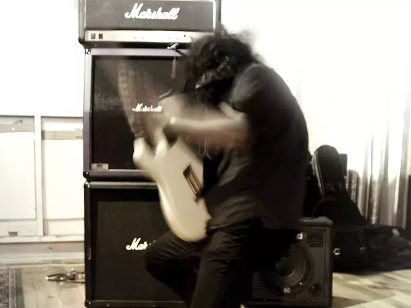 Kawabata Makoto performing with Acid Mothers Temple at Object Space in 2009. - JOSLYN CAIN