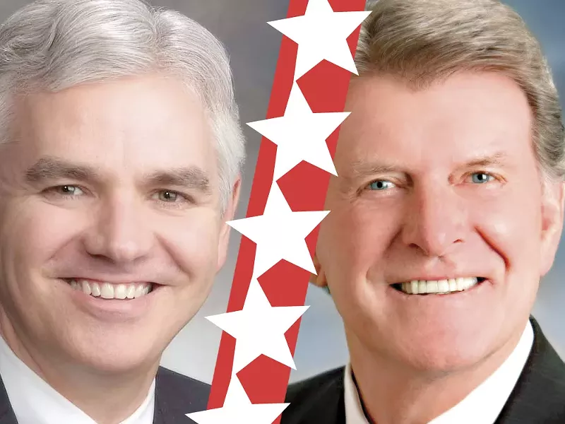 Keith Allred (left) and Butch Otter