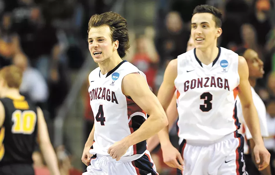 Kevin Pangos drilled four 3-pointers to help defeat Iowa. - RAJAH BOSE PHOTO