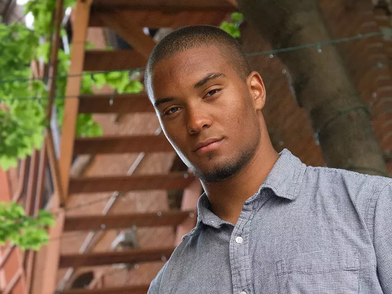 Langston Ward, a Mead High senior and winner of the Poetry Out Loud National Recitation Contest. - JENNIFER DEBARROS