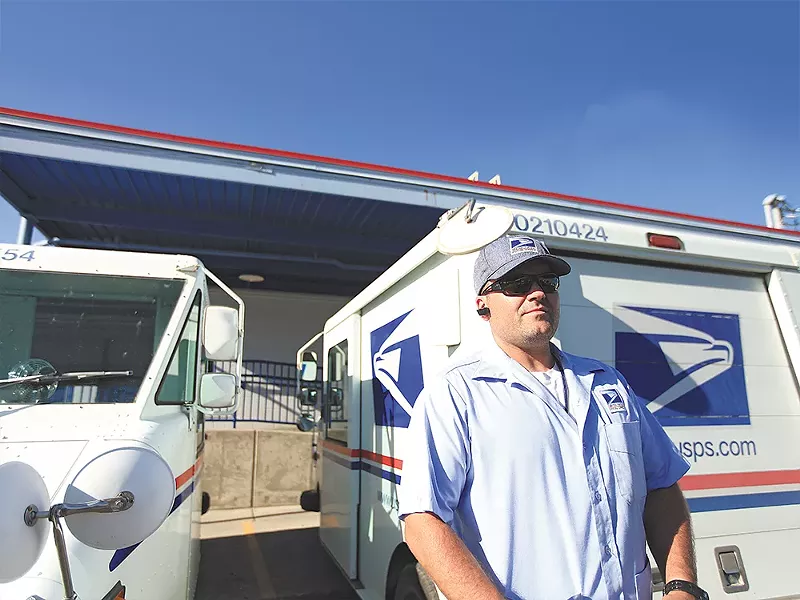 Local letter carrier Eric Pardick: "The risk is always there for us."