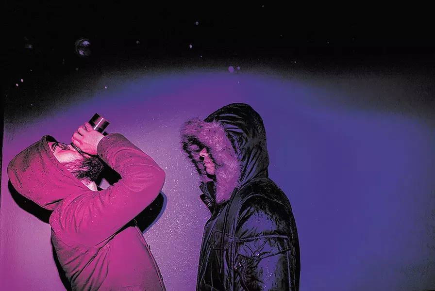 Local synth pop duo Crystalline. - KRISTEN BLACK