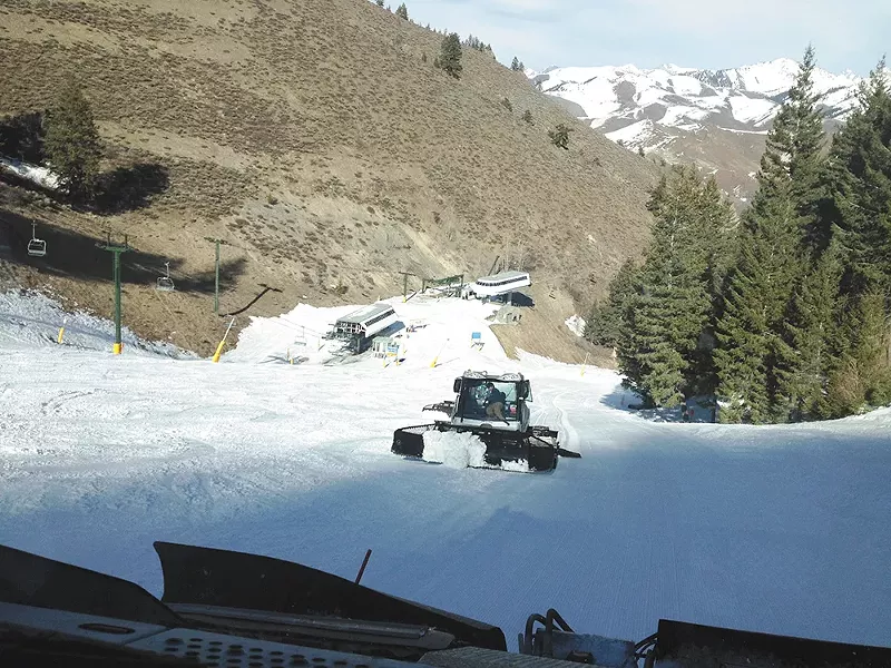 Man-made snow at Sun Valley. - JEN FORSYTH