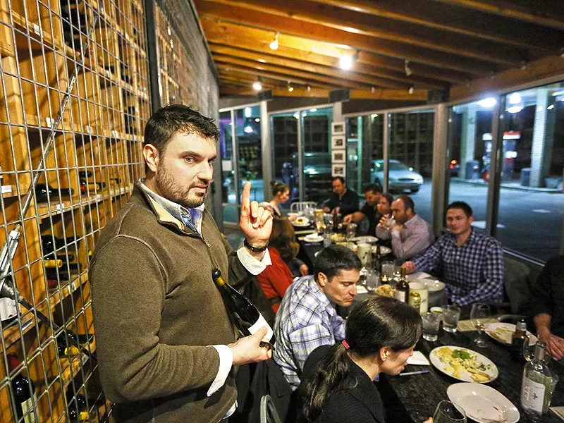 Matt Dolan, the wine steward at the Rocket Market, leads ongoing wine classes. - YOUNG KWAK