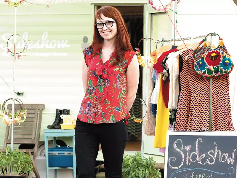 McCall Stover and her trailer of style. - TREVOR PATRICK