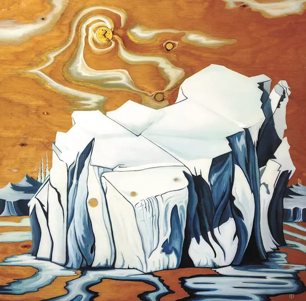 "Meltdown": one of Lori LaBissoniere's many snow paintings.