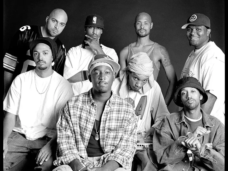 Members of the Hieroglyphics crew