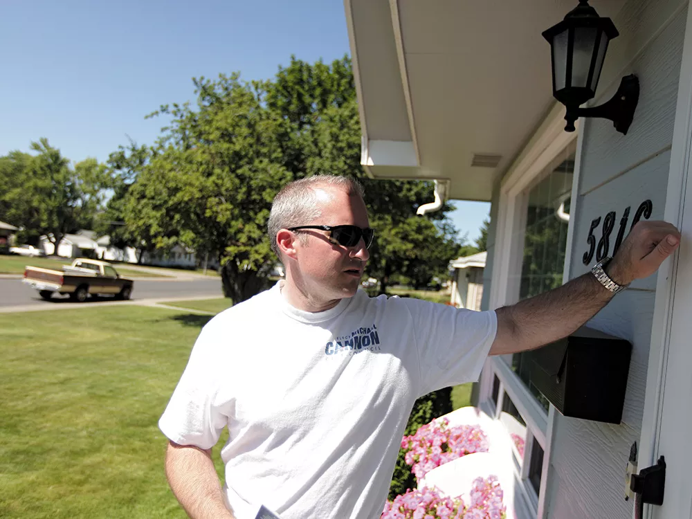 Michael Cannon is campaigning for a seat on Spokane City Council with the support of the mayor and city administrator. - YOUNG KWAK