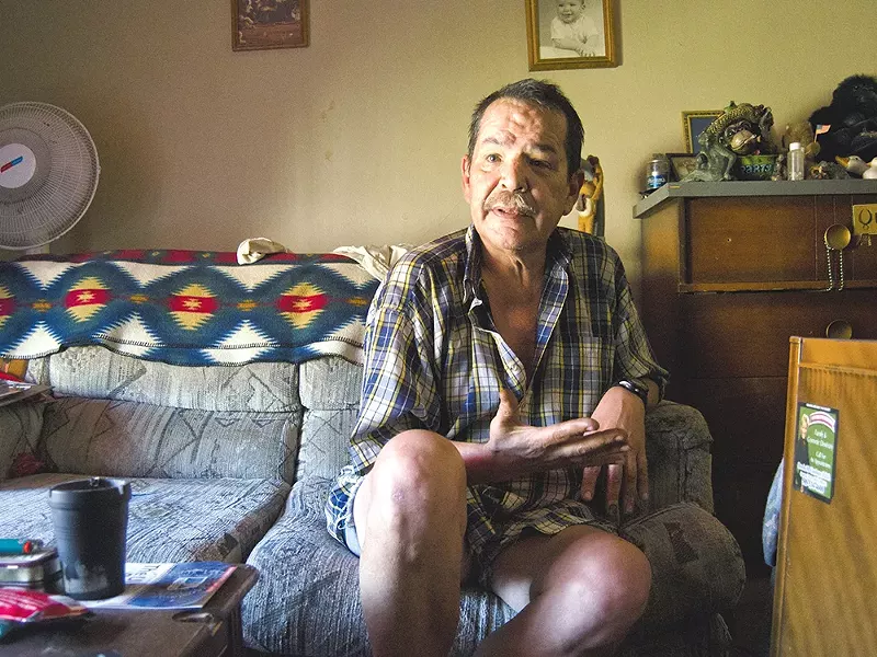 Michael Devenere, 54, says his unit in the Danmor Apartments may be small, but "this is home." - JACOB JONES