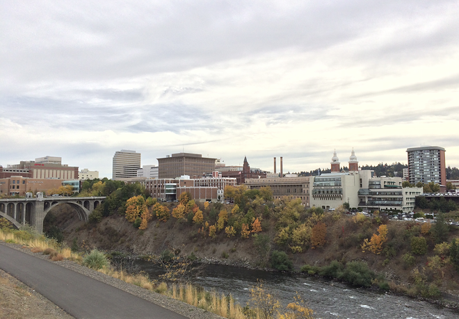 Despite the lingering 80-degree weather, it's a good time to check out the fall colors along the Spokane River. - JACOB JONES