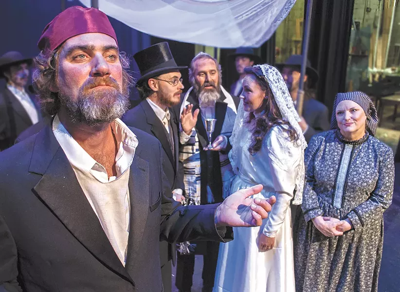 Patrick McHenry-Kroetch (left) play the lead role of Tevye in the Civic's Fiddler on the Roof. - SARAH WURTZ