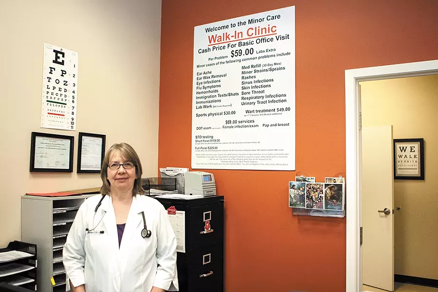 Physician Assistant Rita Warner offers care for minor conditions at the Walk-In Clinic in Spokane Valley. - MEGHAN KIRK