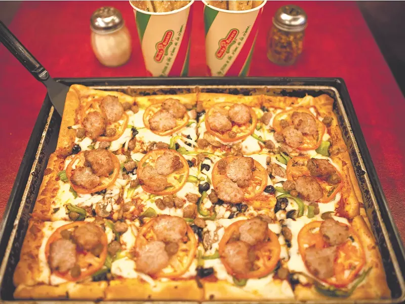 Pizza ... and one hell of a salad bar. - CHRISTIAN WILSON