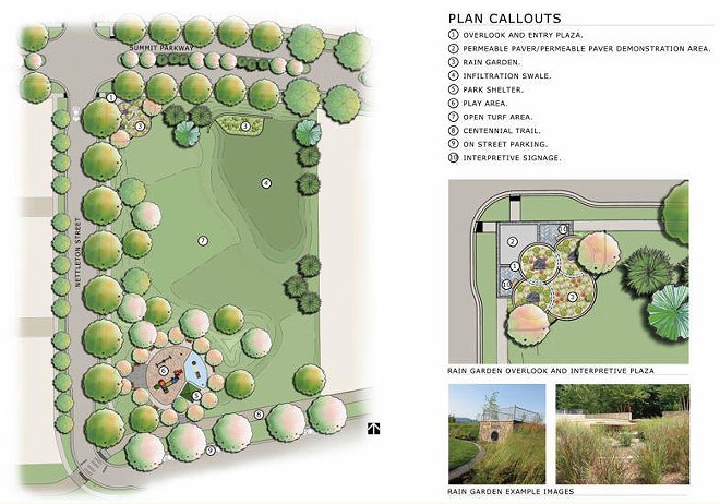 See the latest plan for the Olmsted Green park in Kendall Yards
