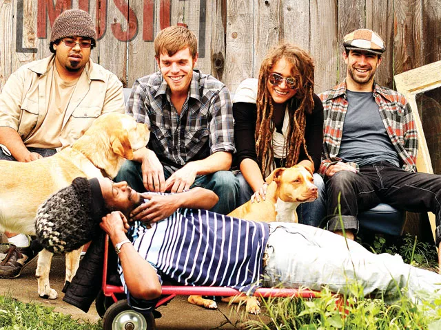 Real Life Rockaz (clockwise from top left): Paul Flores, Zac Fawcett, Olivia Kintzele, Jimmie Denny, Juan Parris - YOUNG KWAK