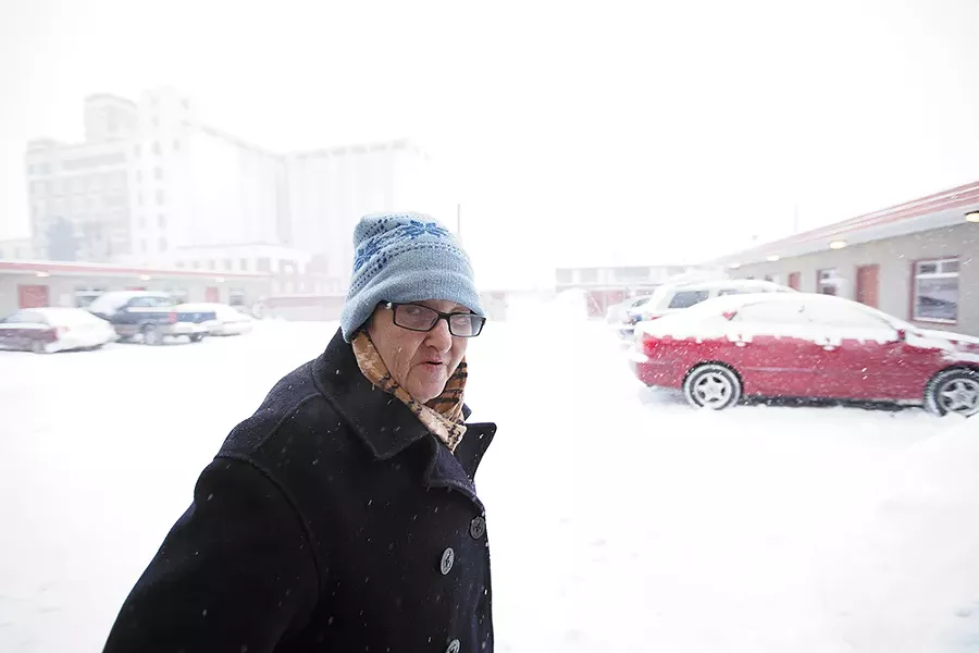 Resident Mary Helen Bartch at the Union Gospel Mission. - YOUNG KWAK