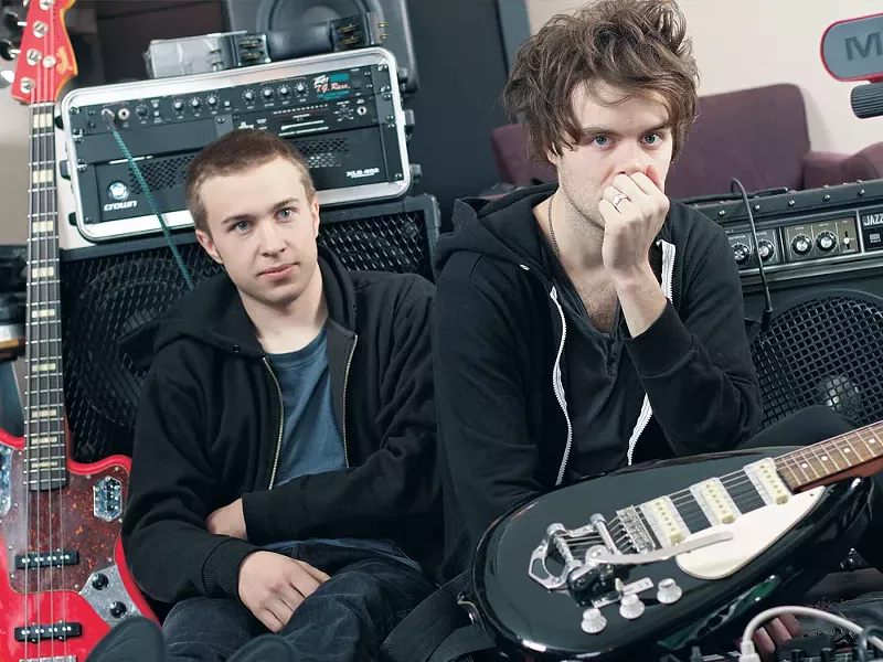 Reverb's bassist/keyboardist Alex Morrison, left, and guitarist/keyboardist/vocalist Adam Breeden - YOUNG KWAK