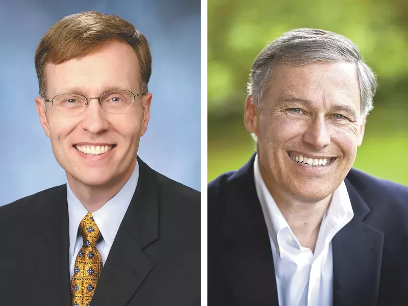 Rob McKenna, left, and Jay Inslee have sparred over tax returns.